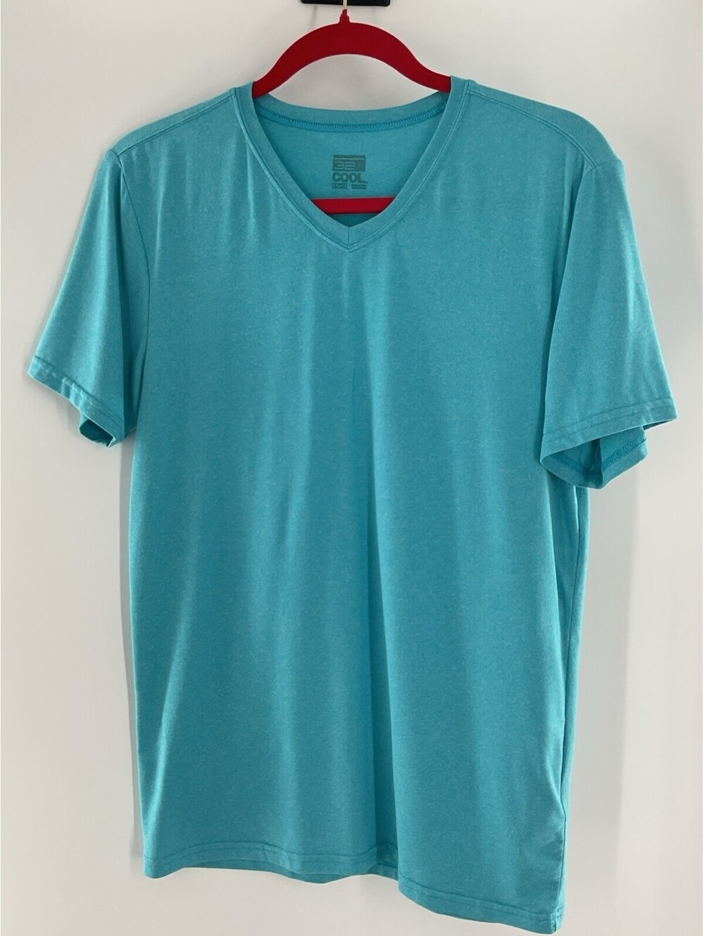 32° Cool Weatherproof Small V-Neck Men’s T-Shirt Blue 105